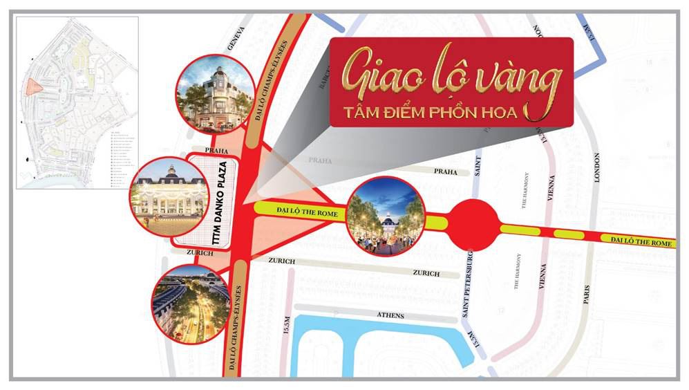 Giải mã vị trí giao lộ vàng tại dự án Danko City