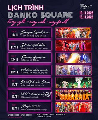 CHUỖI SỰ KIỆN SÔI ĐỘNG TẠI DANKO SQUARE - TỪ 10 - 16/11/2025
